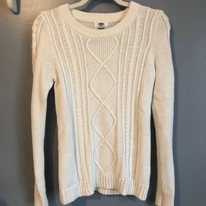 Old Navy White Knit Sweater